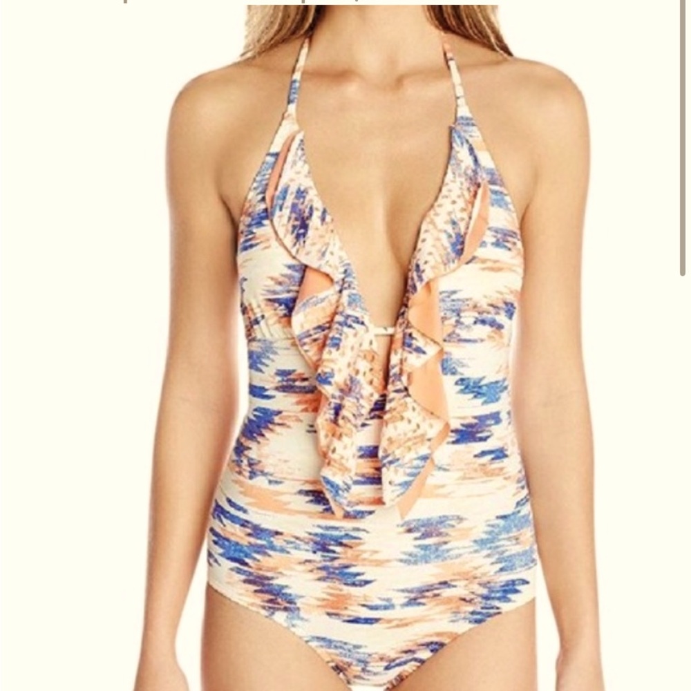 Ella Moss One Piece Swimsuit with Ruffle Detail